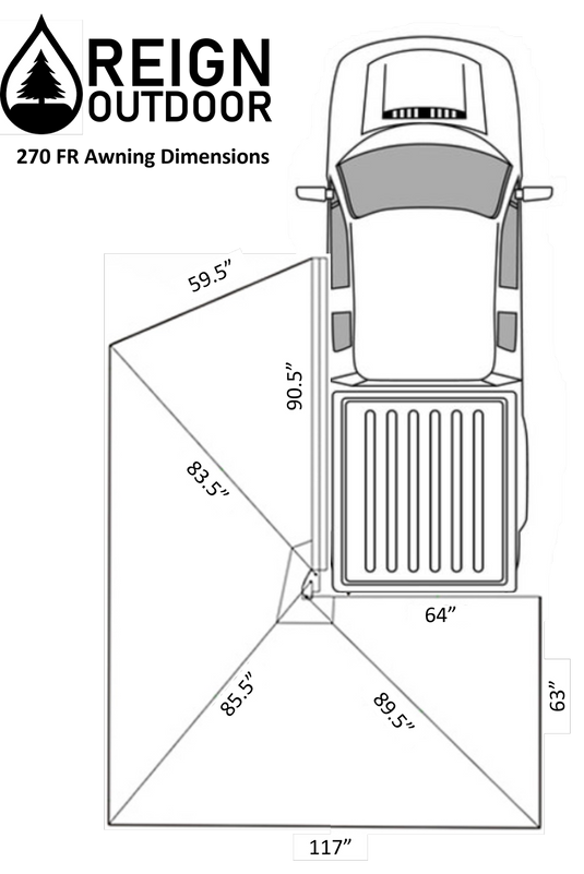 Reign 270 FR Freestanding Awning