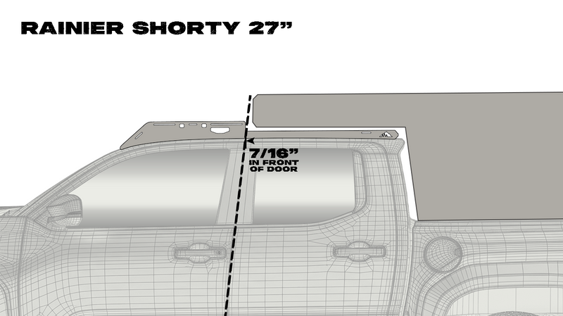 Load image into Gallery viewer, The Rainier Shorty (2024+ Tacoma Camper Roof Rack)
