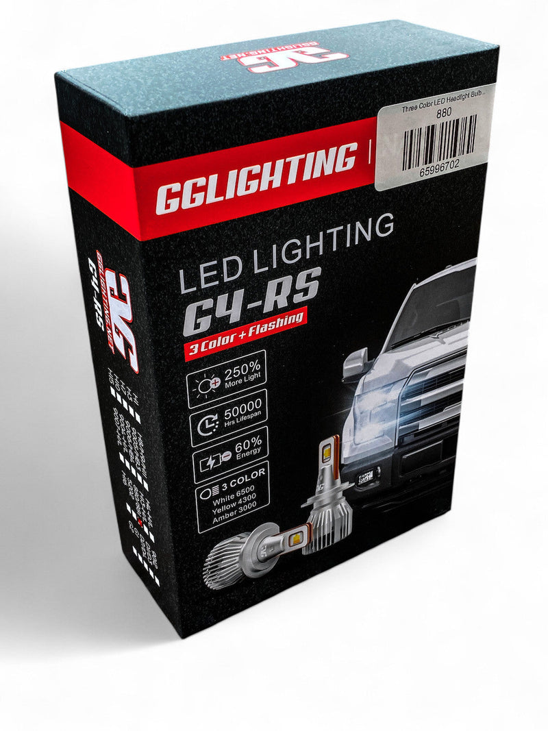 Load image into Gallery viewer, G4-RS 3 Color LED Headlight Bulbs White/Yellow/Amber
