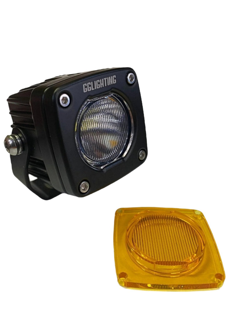 Load image into Gallery viewer, GP5 Single LED Pod Light Amber + Free Clear Lens
