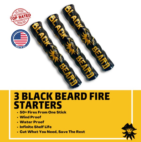 Load image into Gallery viewer, Black Beard Fire Starters
