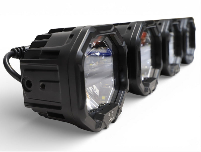 Load image into Gallery viewer, 2 Light U-Con Interlocking Off Road LED Pod With Amber or White DRL Running Light
